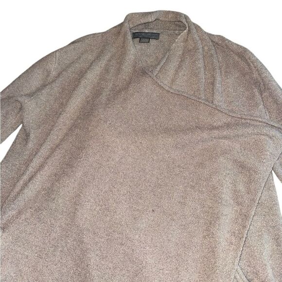 Barefoot Dreams CozyChic Lite Ribbed Island Wrap Cardigan in Pewter Size S/M - Picture 6 of 7